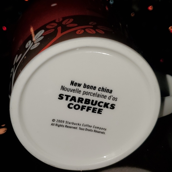 Starbucks Red Deer Reindeer Hot Coffee Mug Winter Christmas Holiday 2009 16 oz - Picture 5 of 6